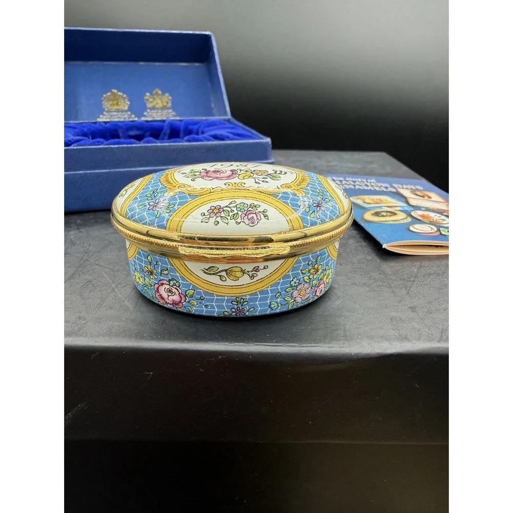 ✨📅 Halcyon Days Enamels 1987 Trinket Box – Vintage Collectible 📅✨